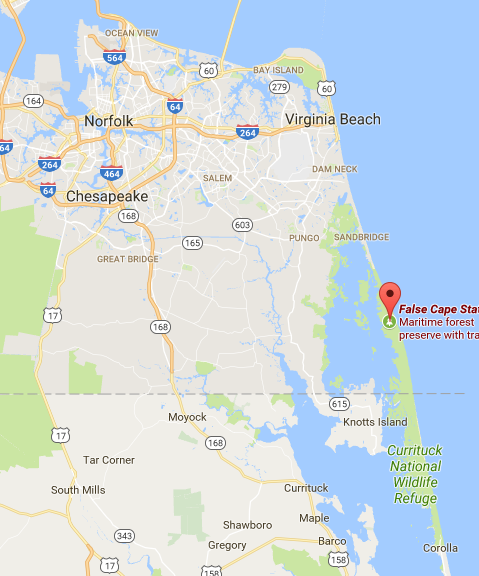 False Cape Map